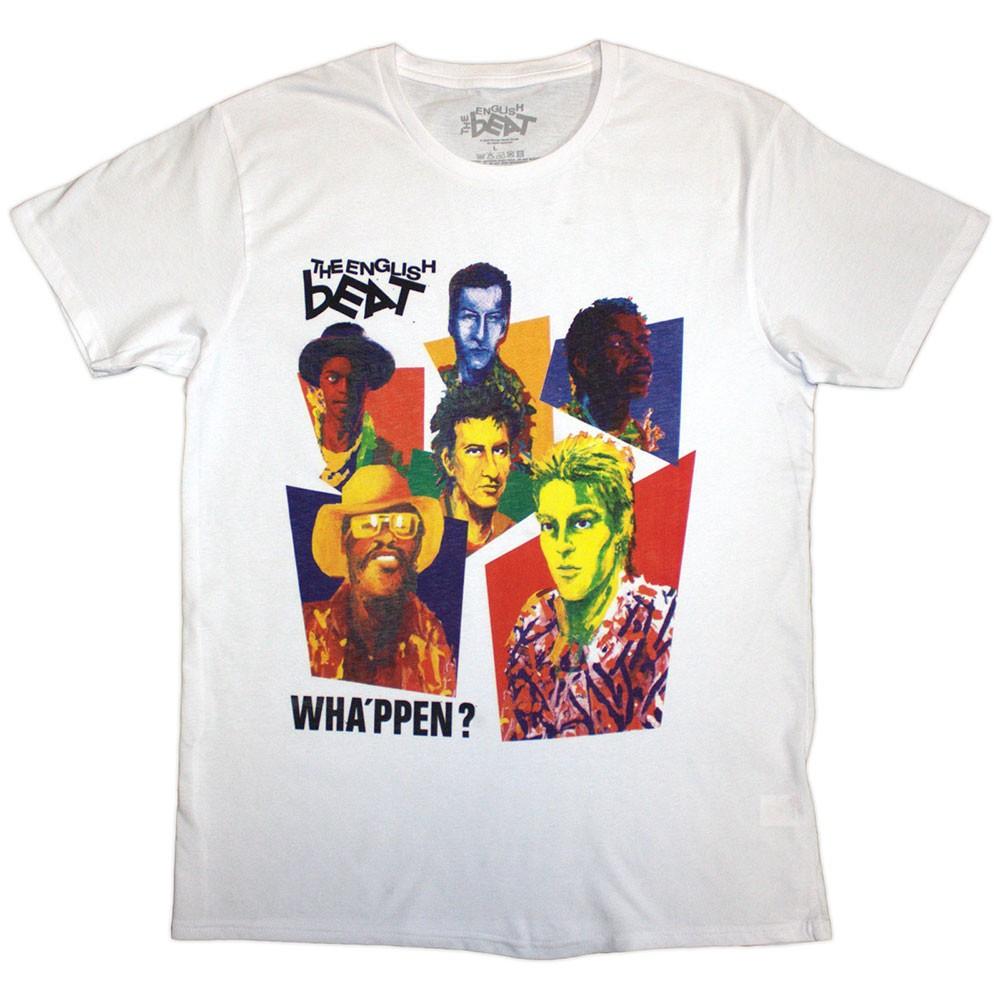 The English Beat Wha ppen Art Photo T-Shirt White New S