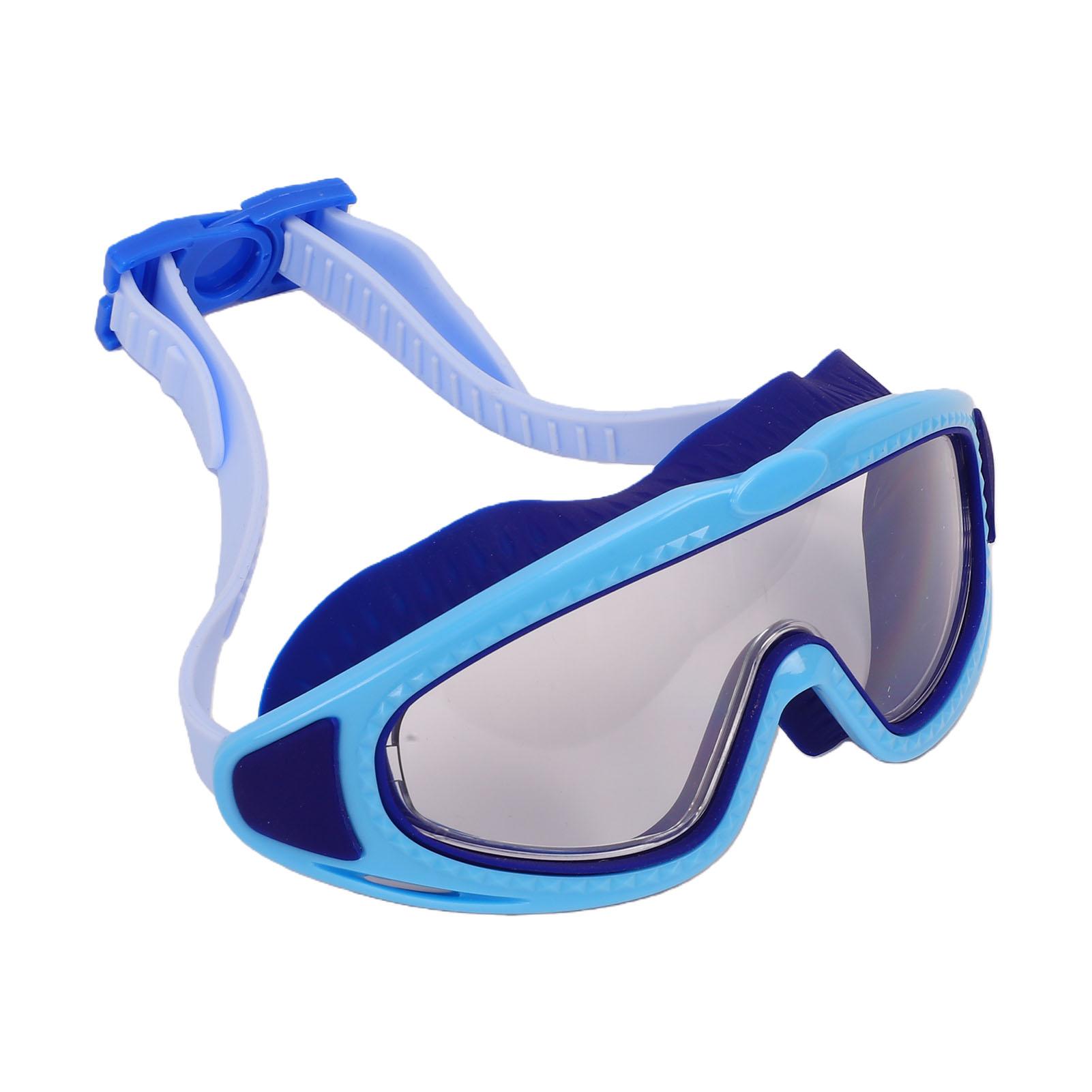 

Kids Swim Goggles Professional Large Frame Wide View Anti Fog Water Proof Water Pool Goggles for Swimming Multi Color Dark Blue
