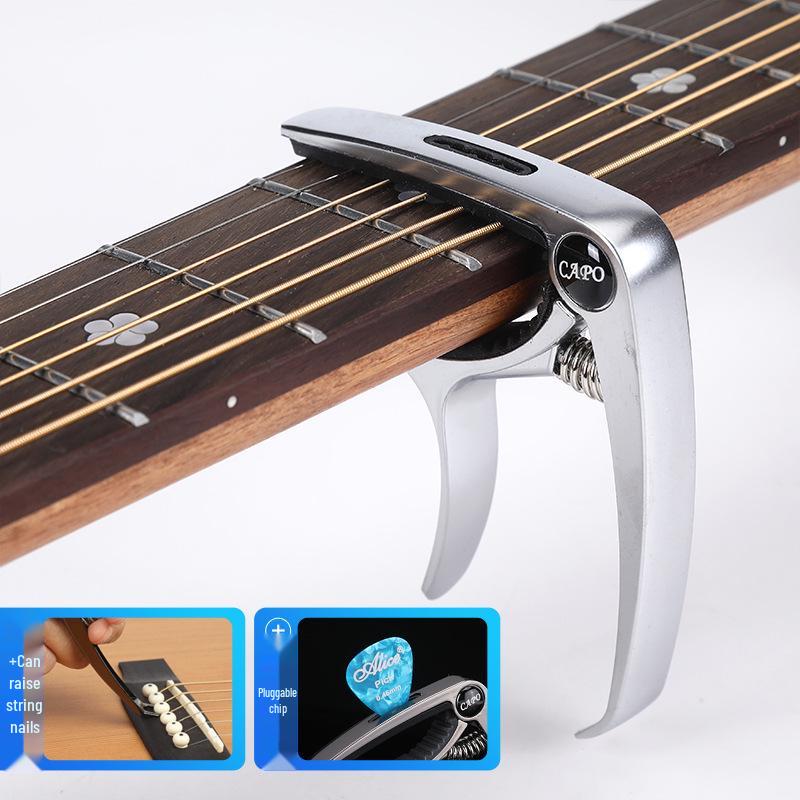 Metal Guitar Capo & Tuner Clip for Acoustic/Electric Guitars & Ukuleles