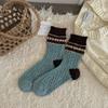Women Autumn and Winter Fashion Warm Retro Wool In The Tube Socks