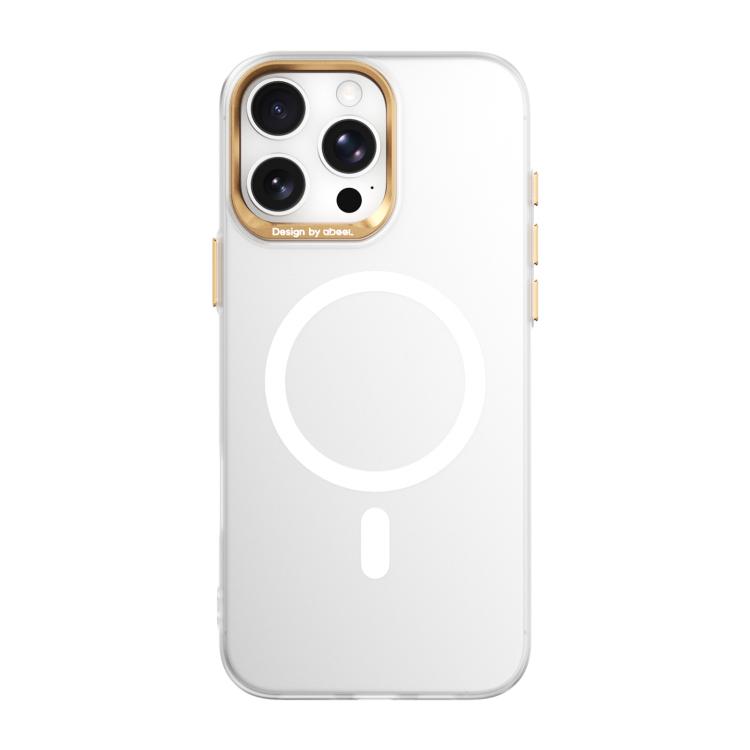 Lightweight Semi Transparent Frosted Magnetic PC Phone Case For iPhone 18 Pro, Anti-Fingerprint Metal Buttons Lens Protection Wireless Charging Cover