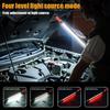 High Lumen Rechargeable LED Work Light for Car Emergency Repair Powerful Magnetic Flashlight with Hooks Magnetic Base 3 Lighting
