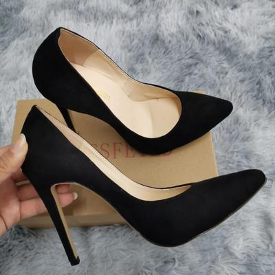 Scarpe da Donna Sexy alla Moda Classiche 11cm Punta Affusolata Tacchi Alti Eleganti Décolleté Tacco Sottile Scarpe da Ballo Jazz Festa Matrimonio