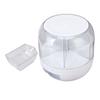 Rotatable Grains Storage Box Transparent 6 Compartment PP Rice Dispenser for Kitchen Shop 13.2lb