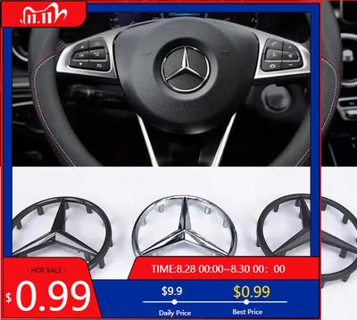 GLC GLB Top Quality 52mm 57mm Steering Wheel Center Badge Star Logo Car Emblem with 18 Pins for Mercedes Benz C CLA CLS GLC GLE