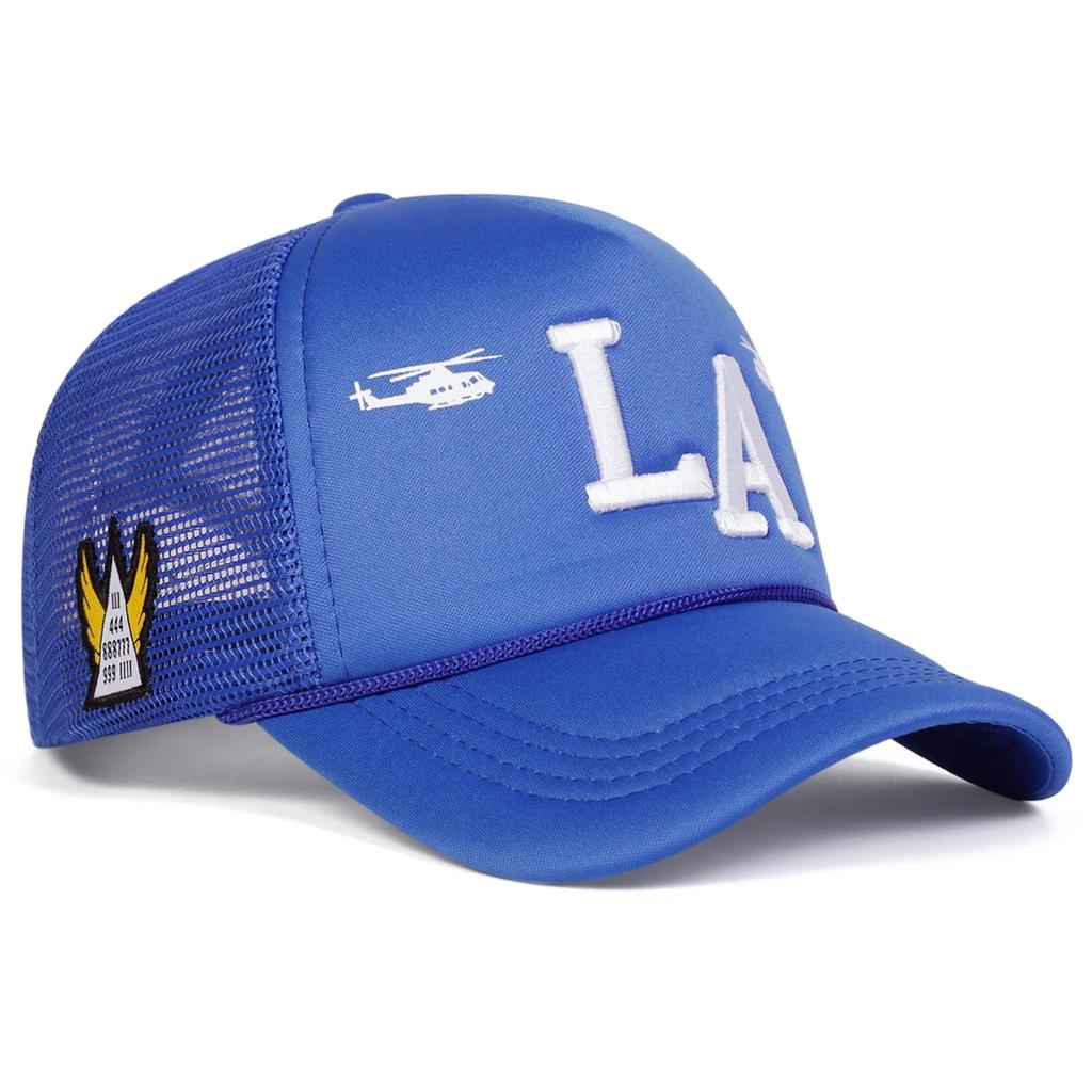 Unisex Baseball-Netzkappen mit Buchstabenstickerei Outdoor Verstellbar Frühling und Sommer Lässiger Sonnenschutzhut
