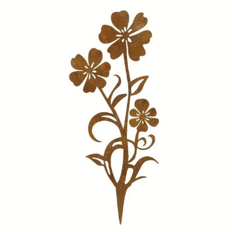 

Nature Friendly Metal Container Stake Iron Traditional Blue Bowl Garden Stake for Christmas Outdoor Enhancement 1