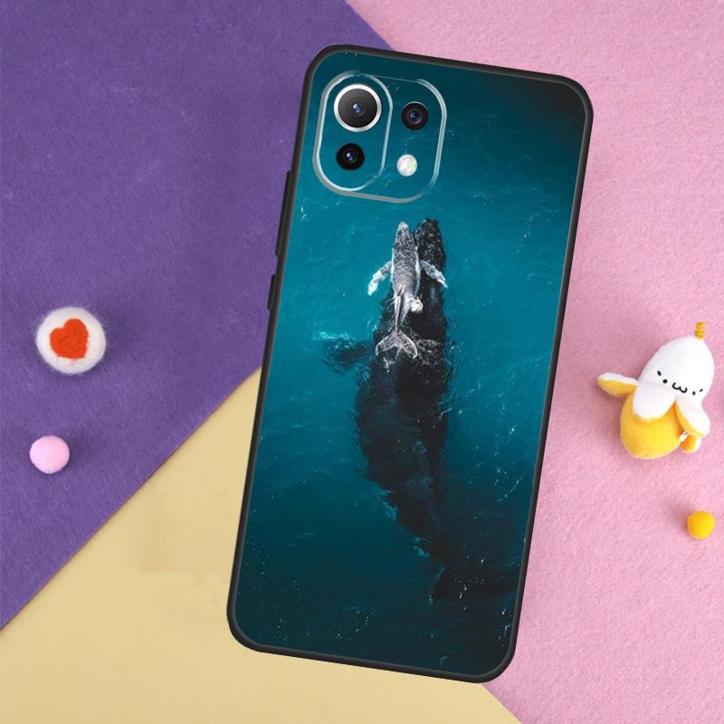 Ocean Whale Shark Swimming Case For Xiaomi 14T 11T 12T 13T Pro 13 14 15 Ultra POCO X7 Pro X3 X5 X6 F5 F6 M6 Pro Cover