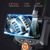 HD 1080P Industrie-Endoskopkamera 4,3 Zoll IPS-Bildschirm Kanalinspektion Boroskop IP67 Wasserdicht 8mm Linse für Autoreparatur