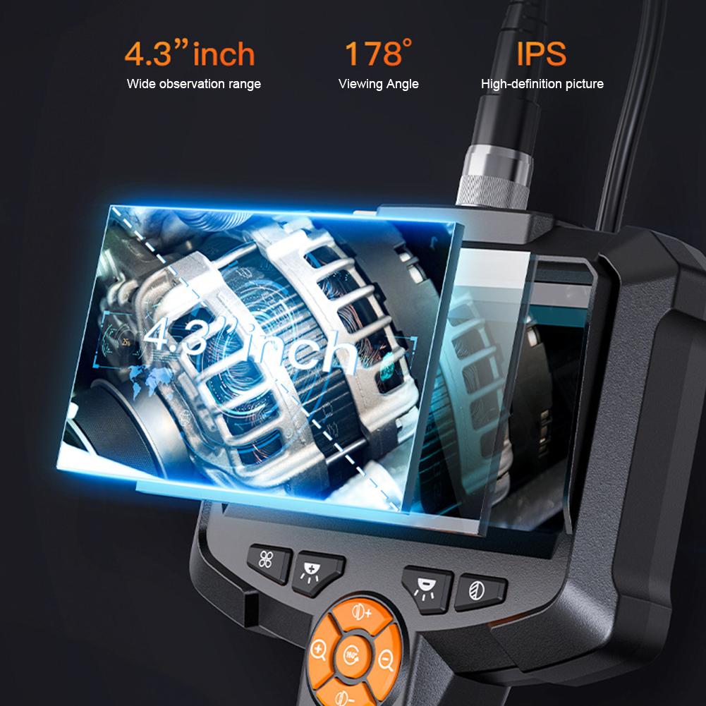 Cameră Endoscop Industrial HD 1080P Ecran IPS 4.3 Inch Borescop Inspecție Canalizare IP67 Impermeabil Obiectiv 8mm pentru Reparații Țevi Auto