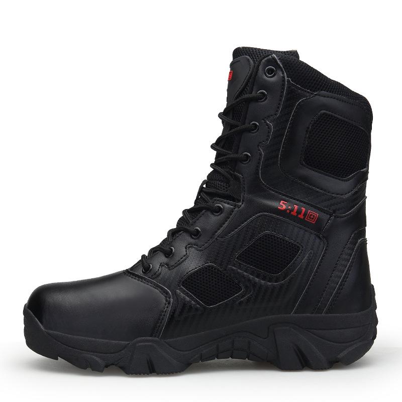 Buy Tactical Boots Leather Comfortable Nonslip Wearresistant Shock