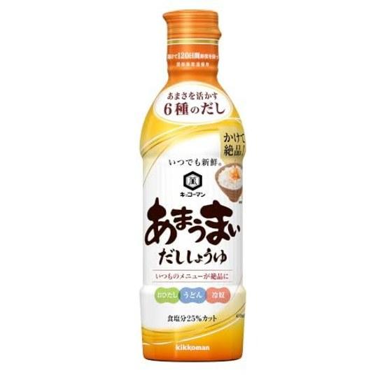 Kikkoman Foods Always Fresh Sweet Umami Soy Sauce Reduced Sodium 25 450ml x 3 bottles
