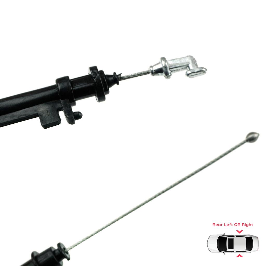 EDP665 Système de verrouillage de déverrouillage de porte extérieure Loquet Câble Bowden Porte arrière pour VW Passat B6 B7 2005-2015 CC 3C0837017B