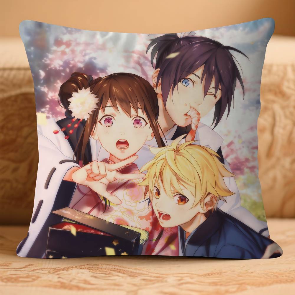 Anime N-Noragami Cushion Cover 30x50 Polyester Sofa Cushions Decorative Throw Pillows Home Decoration Pillowcover