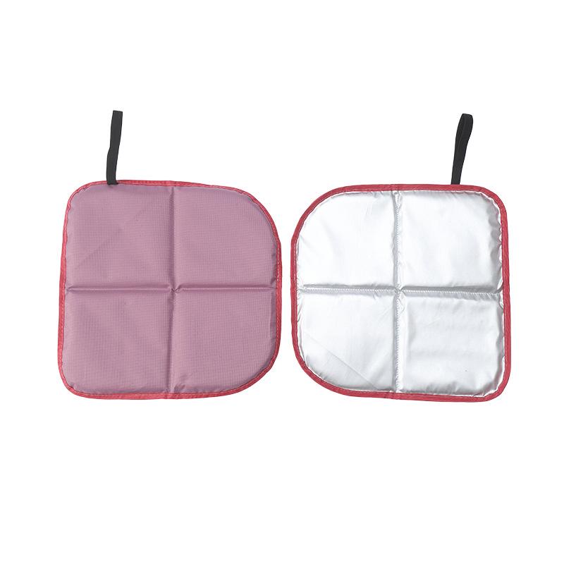 Portable Waterproof Oxford 4-Fold Outdoor Seat Cushion 34.7*35.3CM розовый