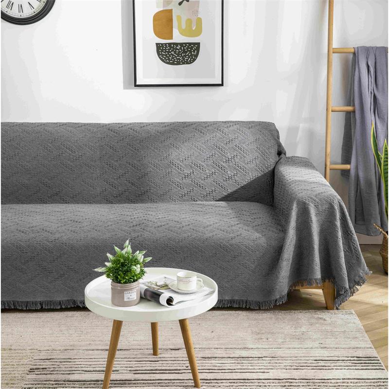 Nordic Cotton Sofa Throw Blankets Outdoor Camping Picnic Large Blanket Leisure Relax Beach Towel White Travel Rug Tassels Linen