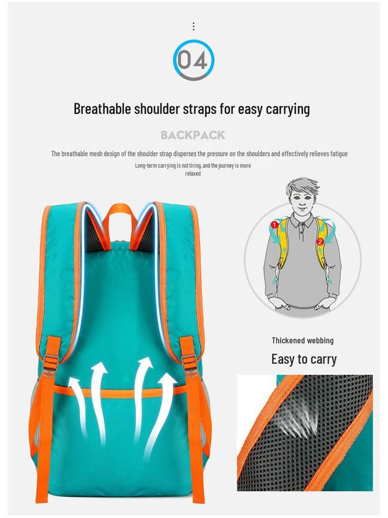 Lightweight Foldable Men's Large Capacity Outdoor Sports Travel Backpack