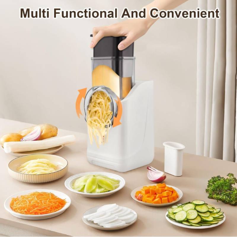 Multifunction Electric Vegetable Slicer With Automatic Cutting For Home Kitchen Use