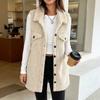 New Autumn Winter Lapel Fleece Vest Loose Fit Elegant Commuter Women's Sherpa Vest