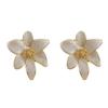 Alloy Floral Drop Earrings - European & American Style