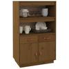 Vidaxl Sideboard, Honey Brown, 67X40X108.5 Cm, Solid Pine Wood