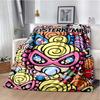 H-Hysteric-s M-Mini Cartoon Art Print Flannel Blanket Ultra Soft Warm Throw For Couch Bedroom Living Room Indoor Home Decor Gift