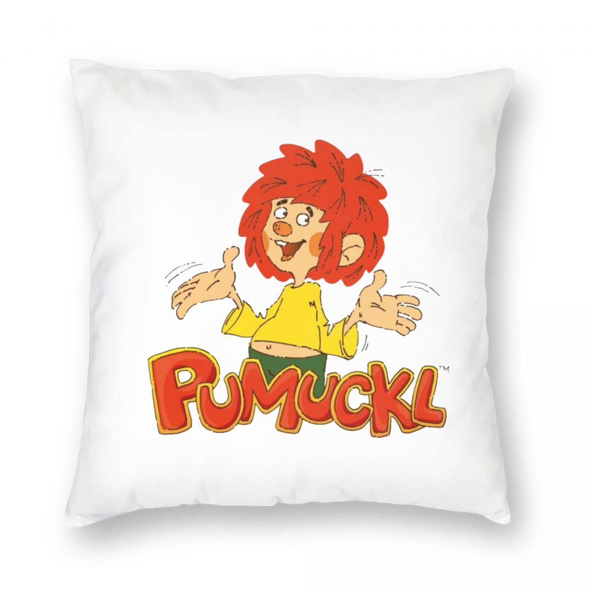 

Pumuckl Headphones Square Pillowcase Pillow Cover Cushion Throw Pillow for Home Sofa Living Room 12x12Inch