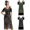1920S European and American Retro Evening Dress with Tassels, High-End Banquet Party Sequin Beaded Dress, Halloween Dropshipping