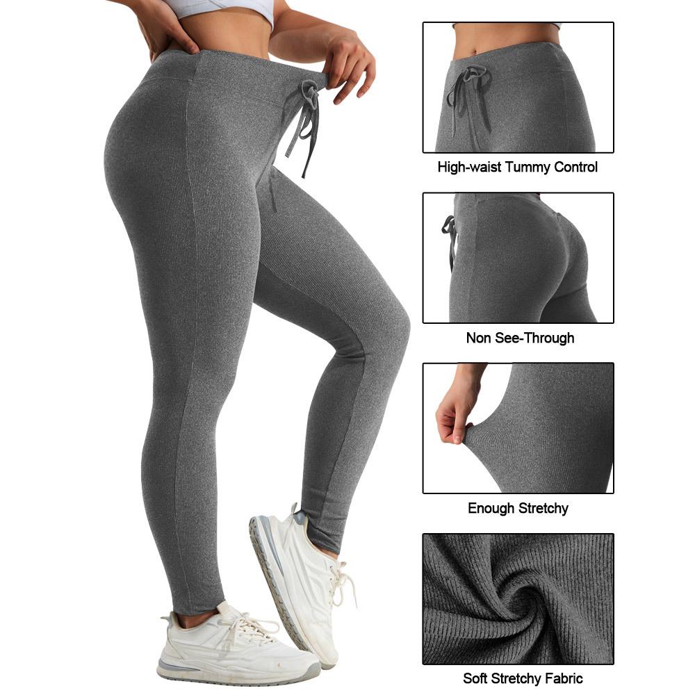 Hochtaillierte Sporthose Übergröße Yoga Leggings Damen Elastische Fitness Atmungsaktiv Laufen Freizeit Leggings