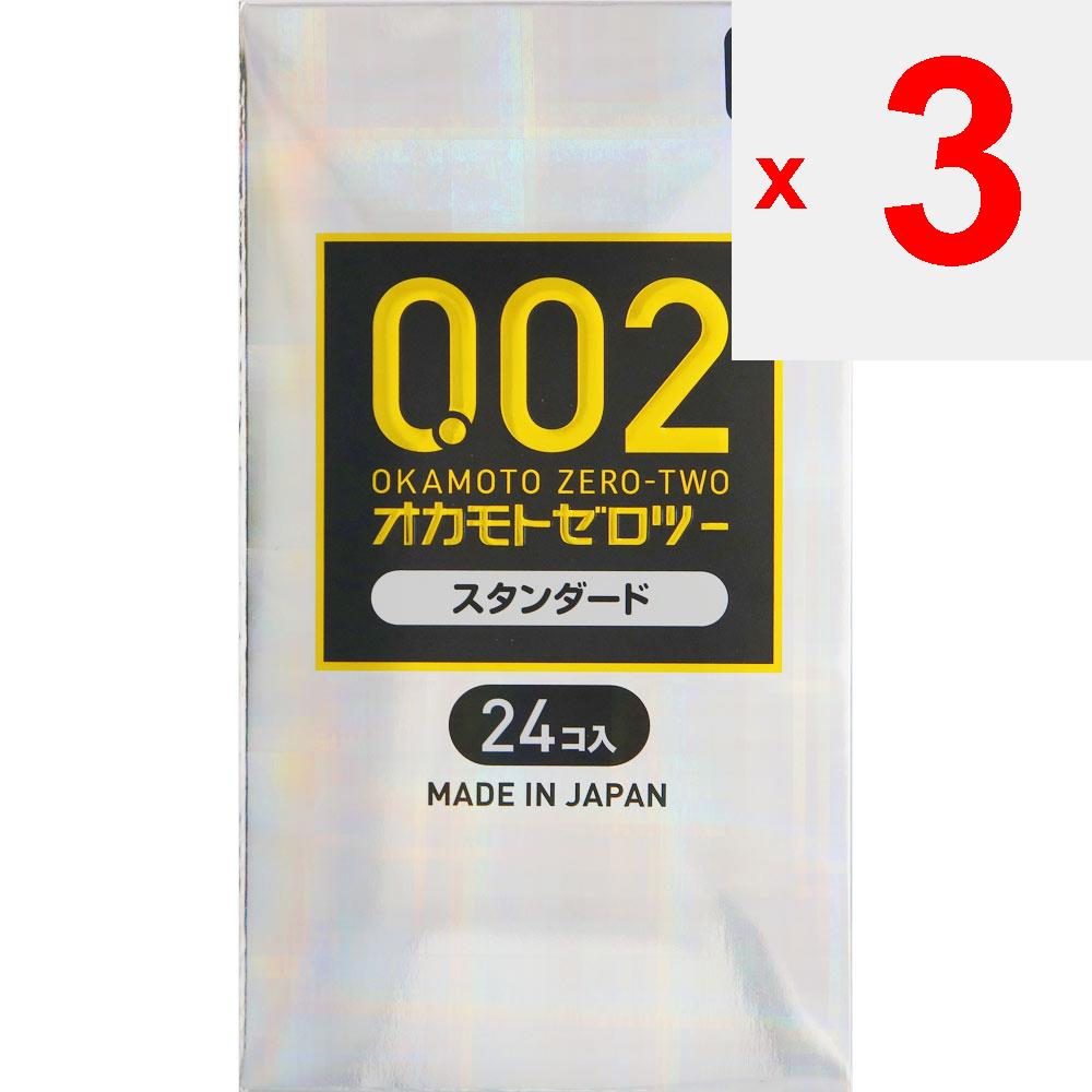 OKAMOTO Okamoto Zero Two Zero Two Clear 24pcs Pack of 1 Standard type Pleasant to the touch! Pack of 1