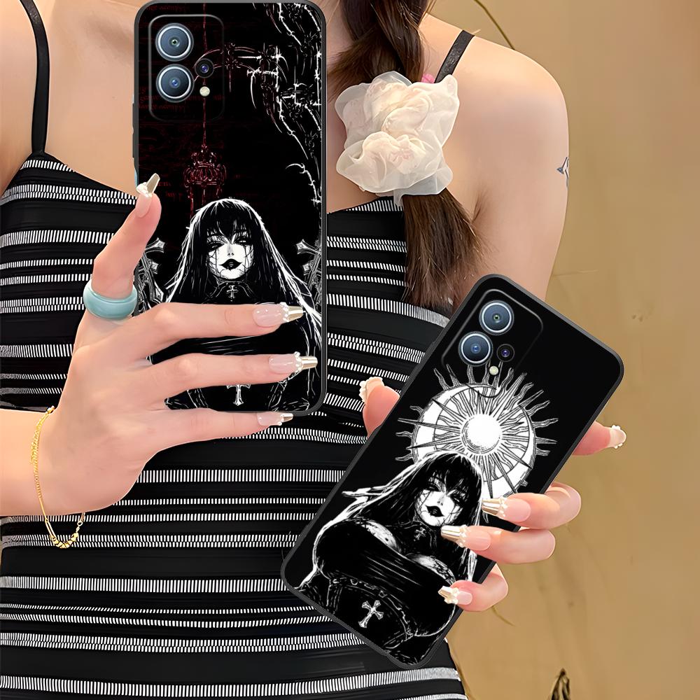Terror Gothic Art Mobile Phone Case for Huawei P60 P50 P40 P30 P20 P10 P9 P8 Pro Lite Plus Colorful Printing Cover Cover Pretty