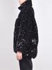 XITAO Women Fashion Loose Sequins Splicing Parkas Coat LDD2220