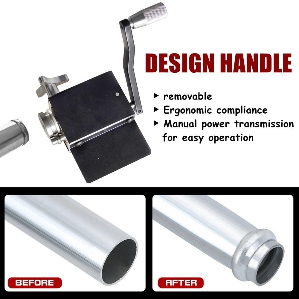 Rohrwulstwerkzeug, manuelle Wulstrolle, Crimpwerkzeug für Ansaug- und Ladeluftrohre, passend für Rohre mit einem Innendurchmesser von 5/8 Zoll oder mehr, Aluminium