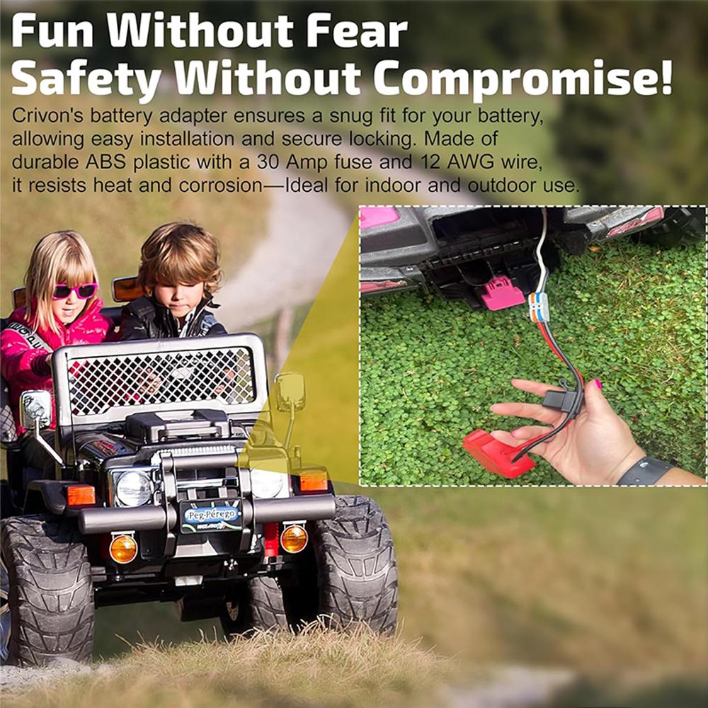 Battery DIY Adapter for Milwaukee 18V Lithium Battery Power Wheels Adapter with Fuse For 48-11-1815 48-11-1850 Battery