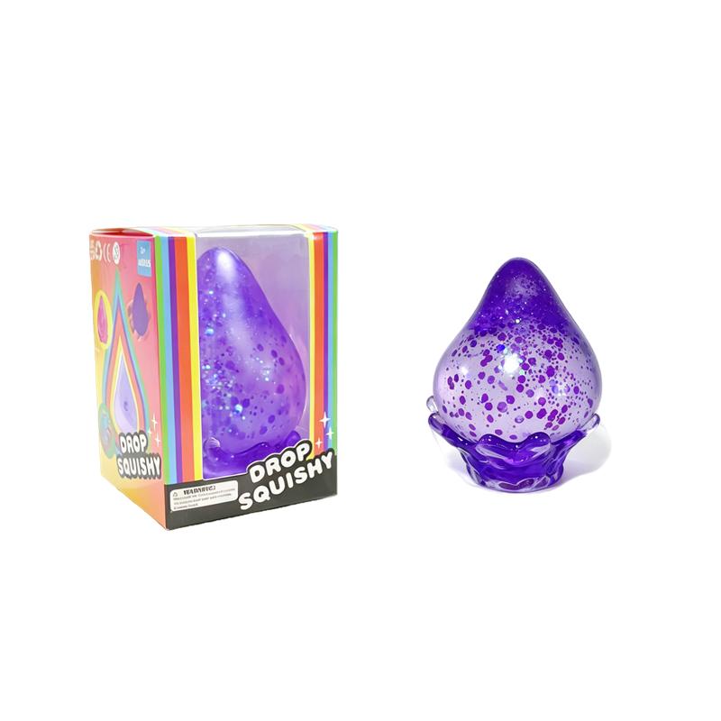 

Selling Squishy Glitter Water Drop Stress Relief Squishy Toy Stress Relief Master Slow Rebound Stress Ball Kids Toy Gifts фіолетовий