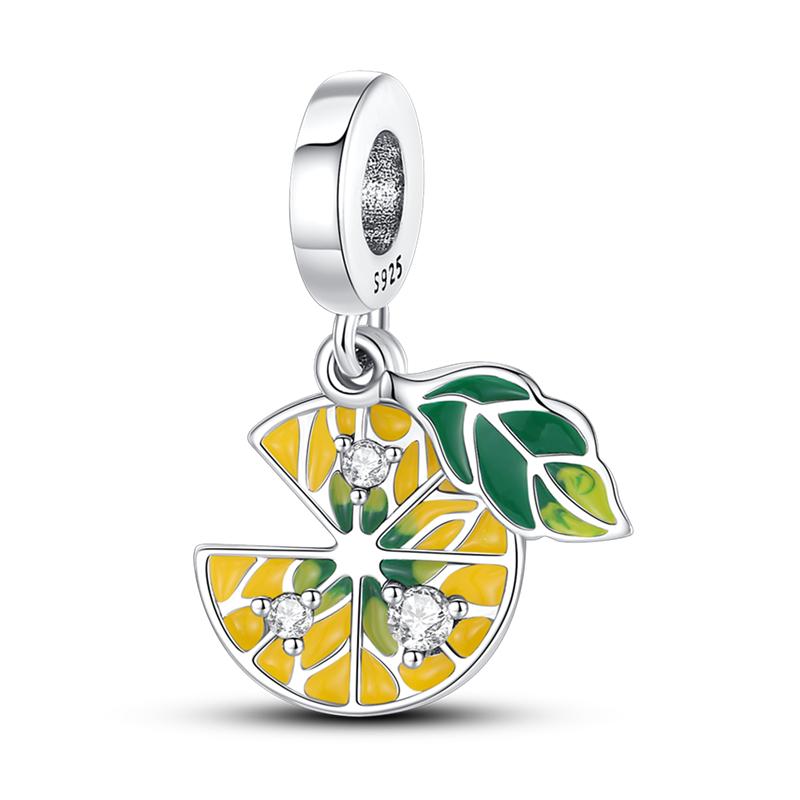 Fit Original Pandora Bracelet Golden Color Charms Beads Copper Pyramid Sunflower Cat Moon Star Dangle Diy Jewelry