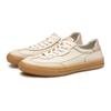 British Thick Bottom Trend Men Shoes Sneakers Korean Casual First Layer Cattlehide Men's Leather Shoes Casual White Shoes Men