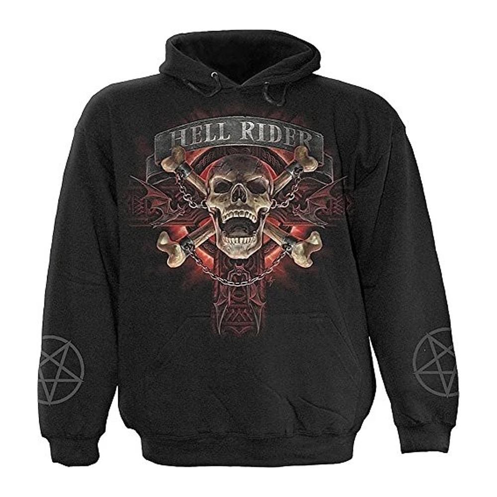 Spiral Unisex Adult Hell Rider Hoodie