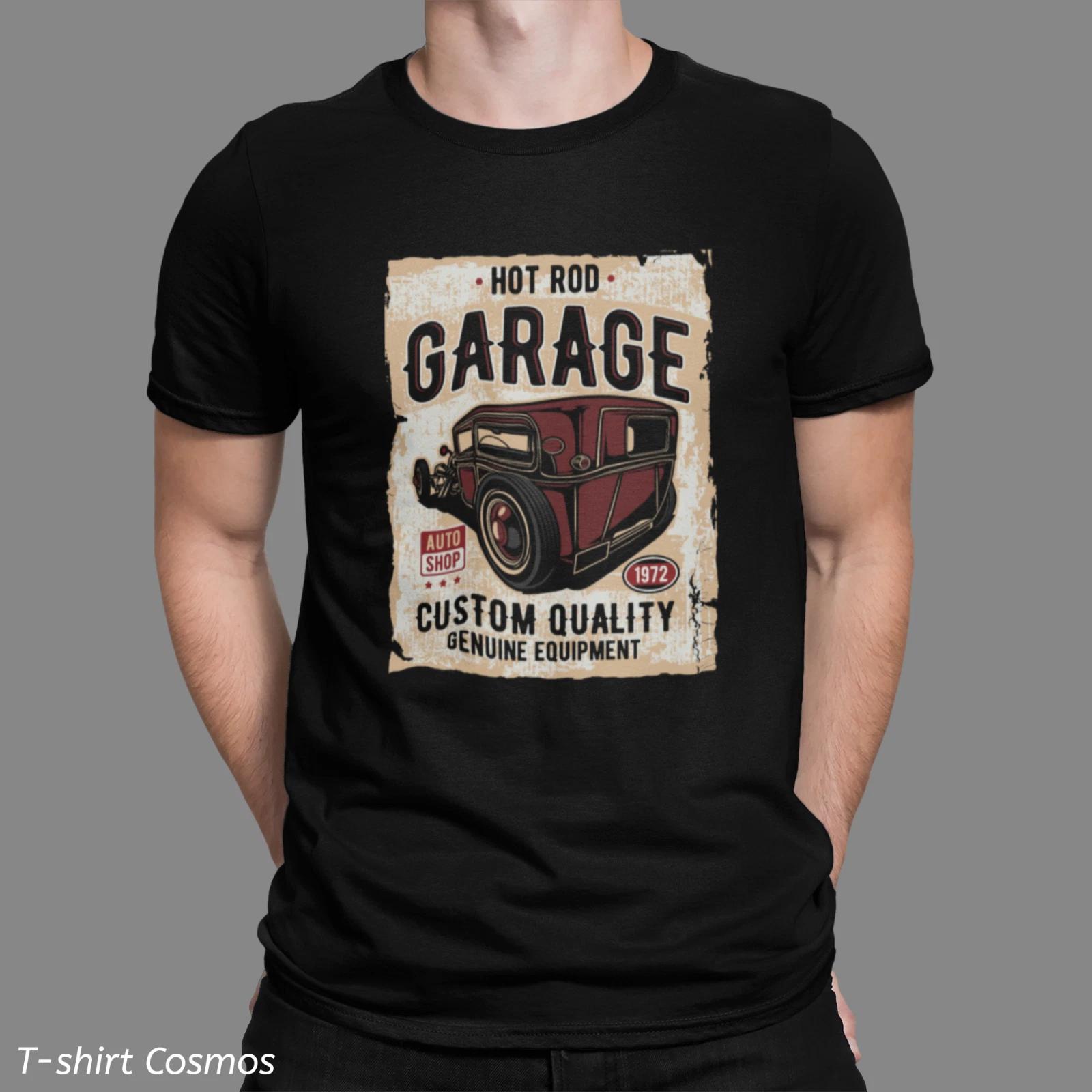 Retro Hot rod Custom Garage Car T-Shirt, classic car, Dads gift, old school XL