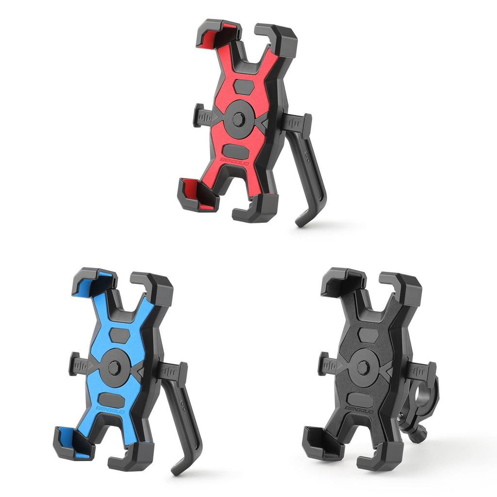 Mountain Bike Smartphone Holder Abs Stainless Steel Shockproof Navigation Mount For Cycling Enthusiasts