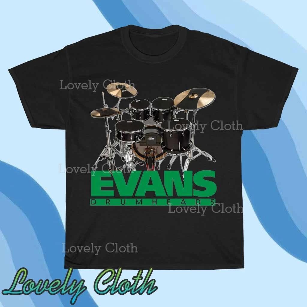 

Evans Drumheads Logo TEE T-Shirt Funny American Size S to 5XL T-Shirt S