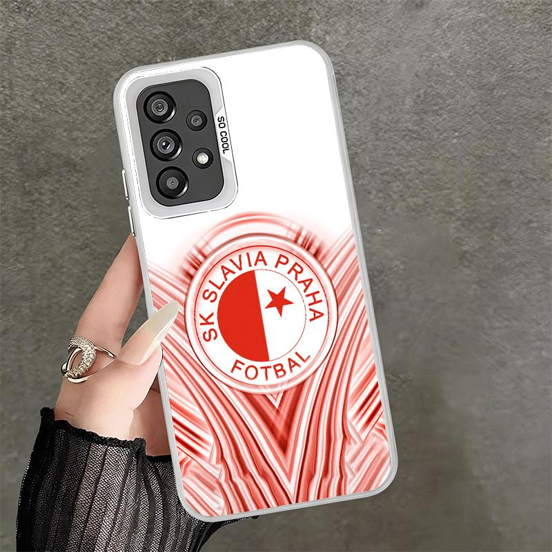 Sk Slavia Praha Czech Republic Shockproof Phone Case for Samsung A17 A16 A15 A14 A37 A57 A36 A56 A26 A35 A55 A25 A34 A54 A24 A13