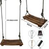 Solid Wood Anti-Corrosion Curved Swing for Children (Indoor/Outdoor)