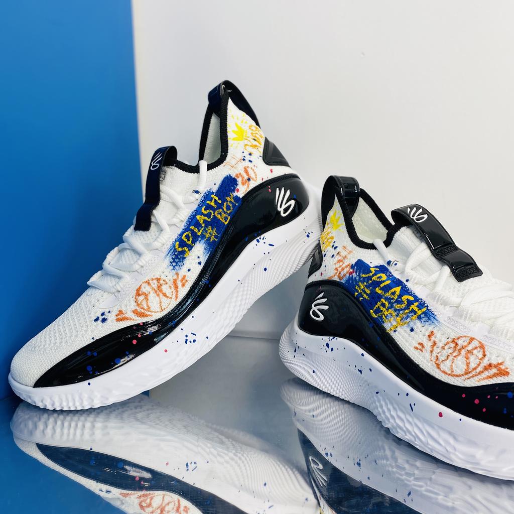 Under Armour Curry 8 Cushioning Slip Resistant Abrasion Resistant Breathable Lightweight 3024785-111(Team40-)