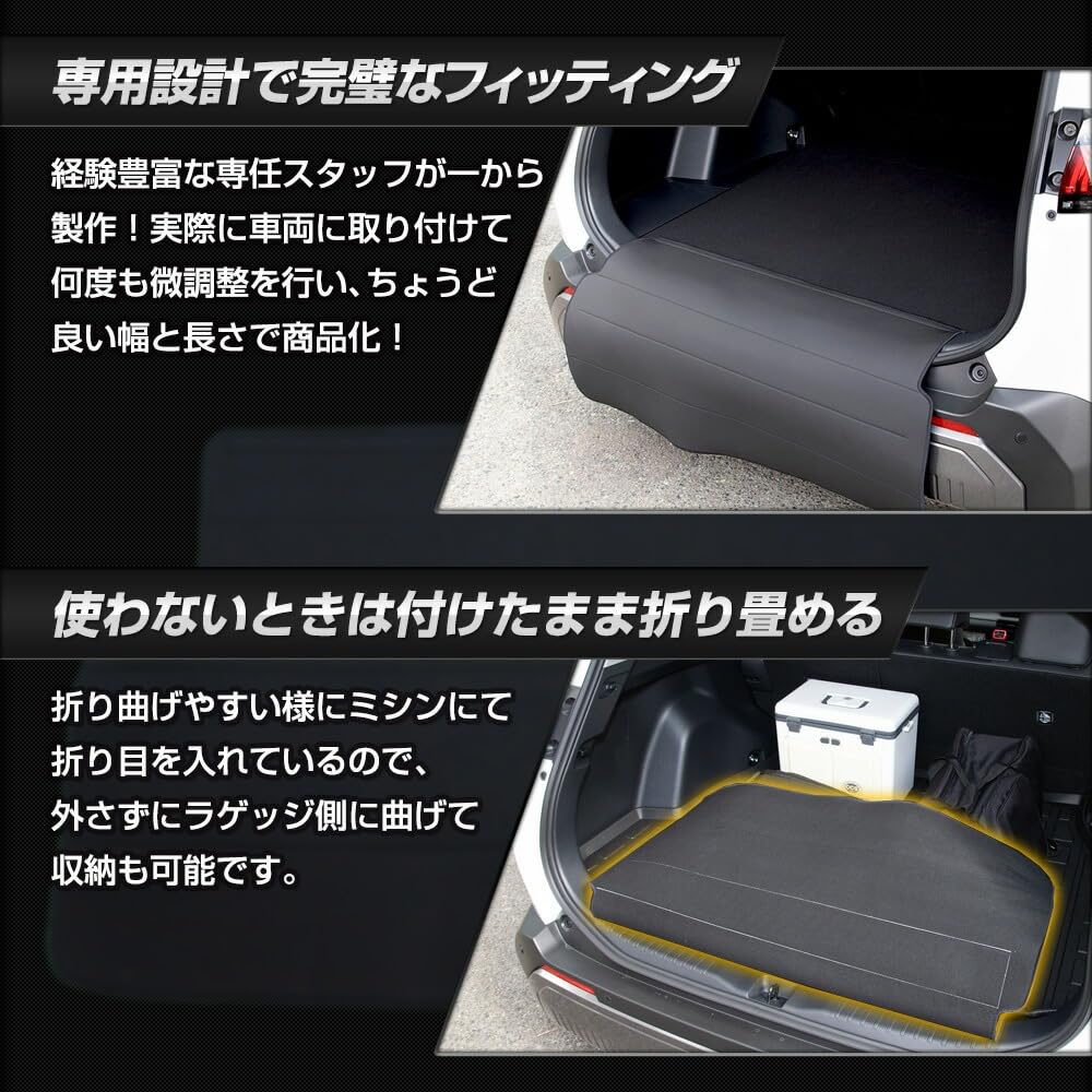 YOURS New 60 Series RAV4 Dedicated Rear Bumper Guard Mat Luggage Trunk 60 Series RAV4 Guard Custom Parts Accessories Dress Up S (Yours), [AXAN64]