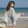 Acoperire pentru plajă din dantelă europeană și americană: Fusta de costum de baie și jachetă de bikini pentru femei