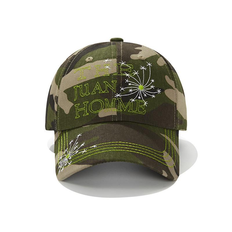 Niche street retro camouflage baseball cap female spring and summer sun protection outdoor ruffian handsome face small cap tide