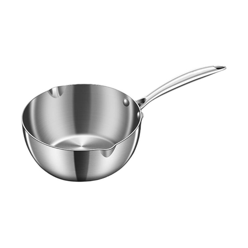 Multifuntional Kitchen Pots 304Stainless Steel Small Pots Saucepan Kitchen Cookwares Small Frying Pans for Cooking