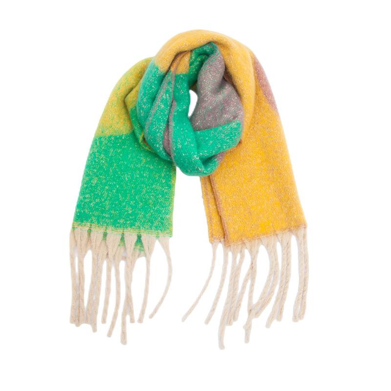 New  Imitation Cashmere Women Scarf Winter Vintage Print Tassel Pashmina Mujer Femme Foulard Bufanda Long Wrap Shawl Men'S