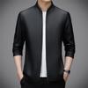 New Autumn and Winter Leather Jacket Men's Sheepskin Leather Jacket Casual Short Dad Jacket Single Style